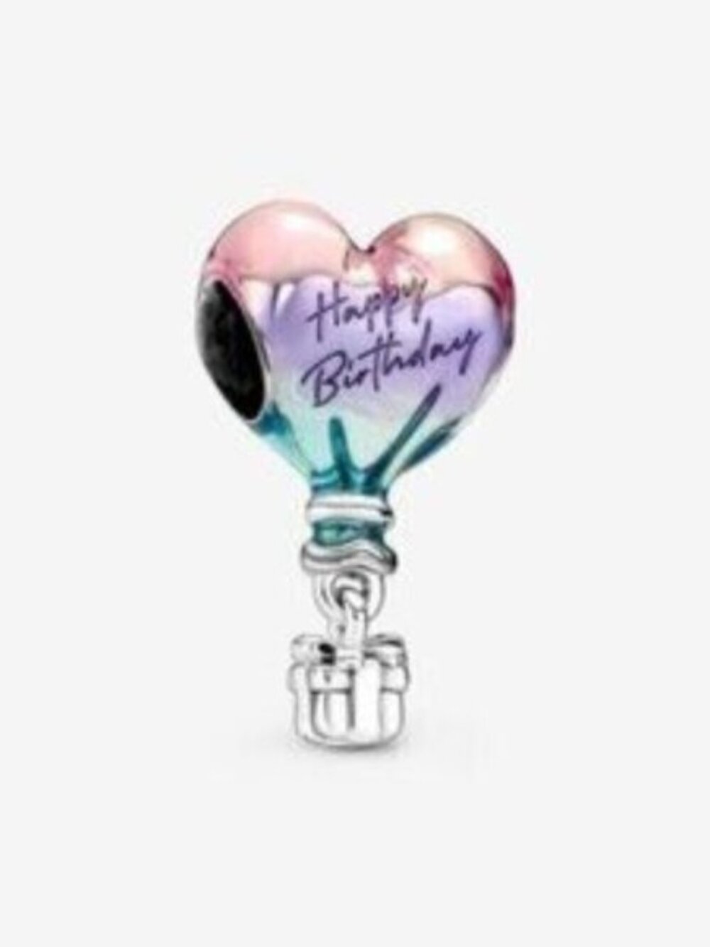 Pandora Heart Balloon Charm in Pink, Purple, Teal